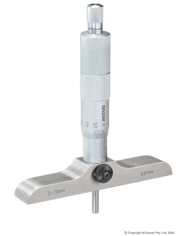 0-300mm Depth Micrometer with Captive Anvils